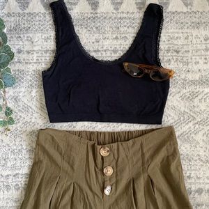 Black bralette/ crop top